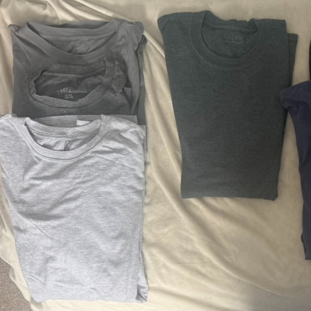 Bundle of 7 Plain Shirts | George | Gildan | Fruit of the Loom | Hanes | XL/2XL